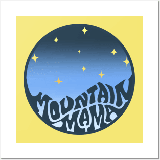 Mountain Mama Word Art Posters and Art